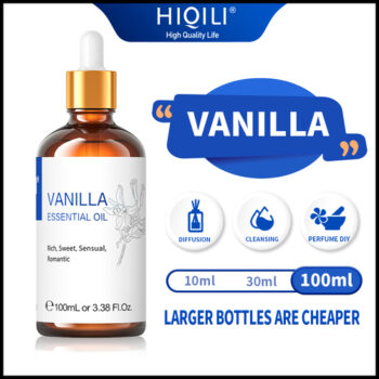 select options, hiqili vanilla essential oils pure nature for aromatherapy used for diffuser humidifier massage perfume